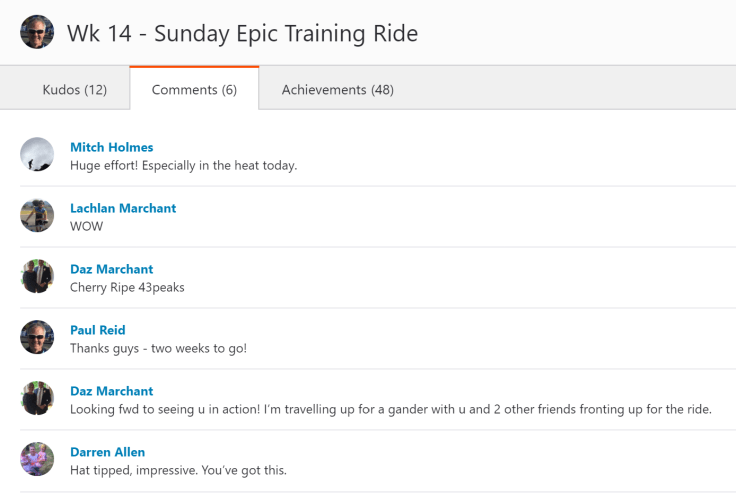 Epic Ride Comments